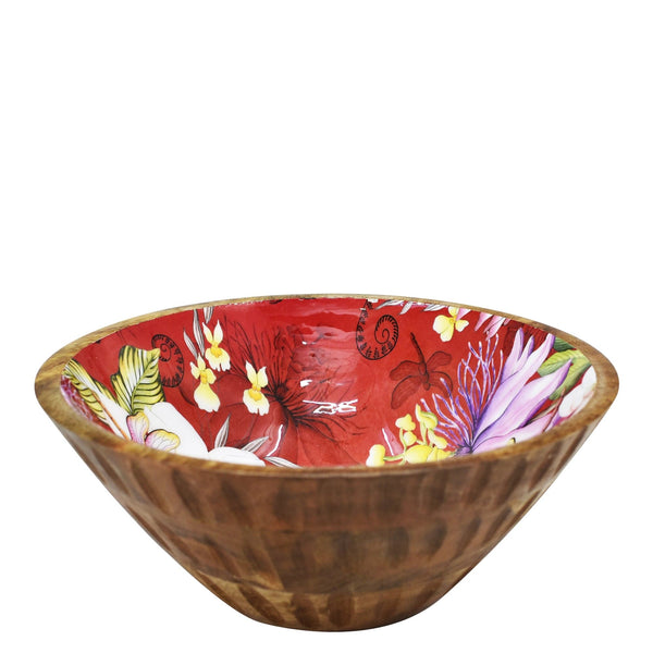 Anuschka Wooden Printed Bowl - 25003