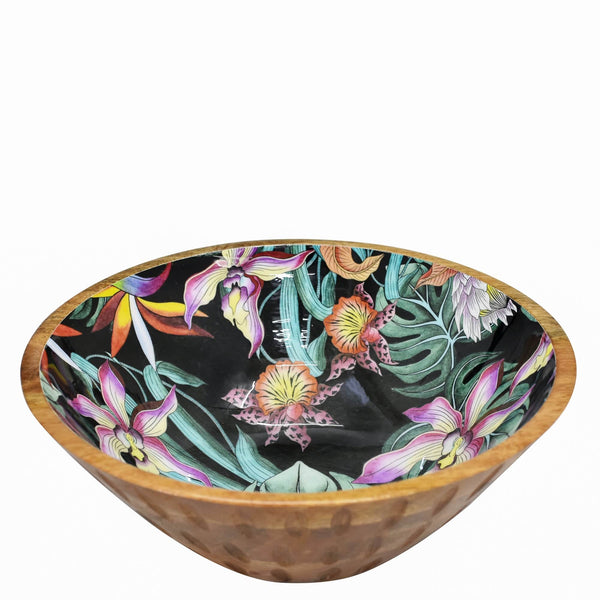Anuschka Wooden Printed Bowl - 25003