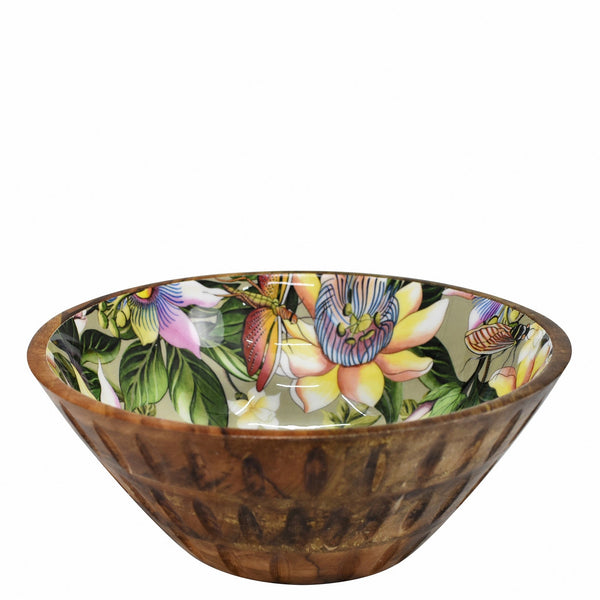 Anuschka Wooden Printed Bowl - 25003