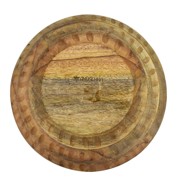 Anuschka Wooden Printed Bowl - 25003