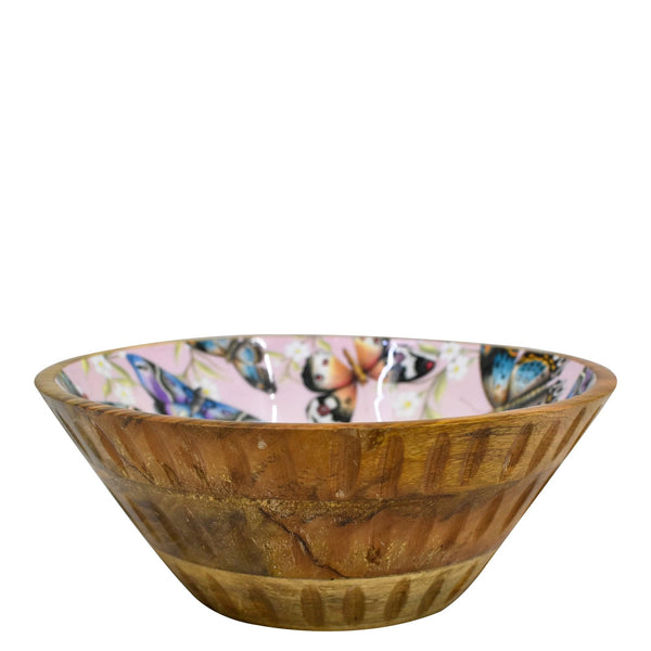 Anuschka Wooden Printed Bowl - 25003