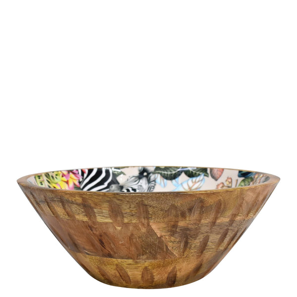 Anuschka Wooden Printed Bowl - 25003