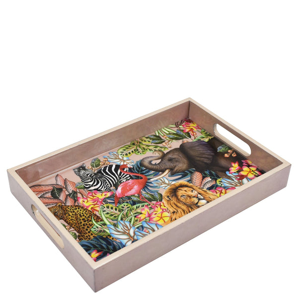 anuschka Wooden Printed Tray - 25001