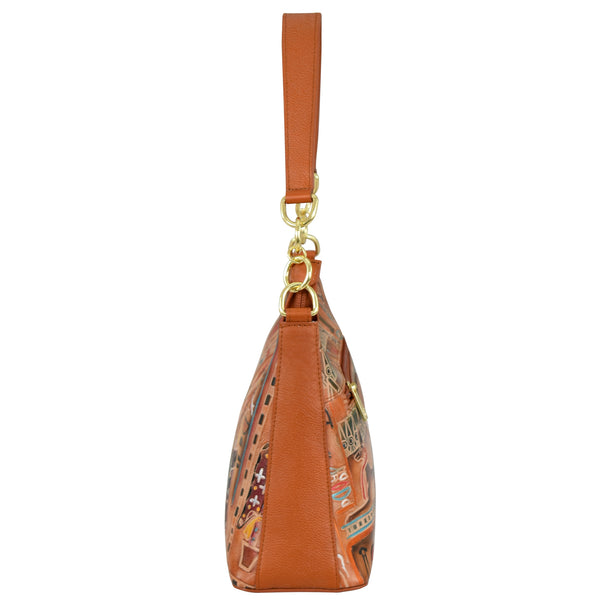 Anuschka Zip-Top Shoulder Hobo - 707