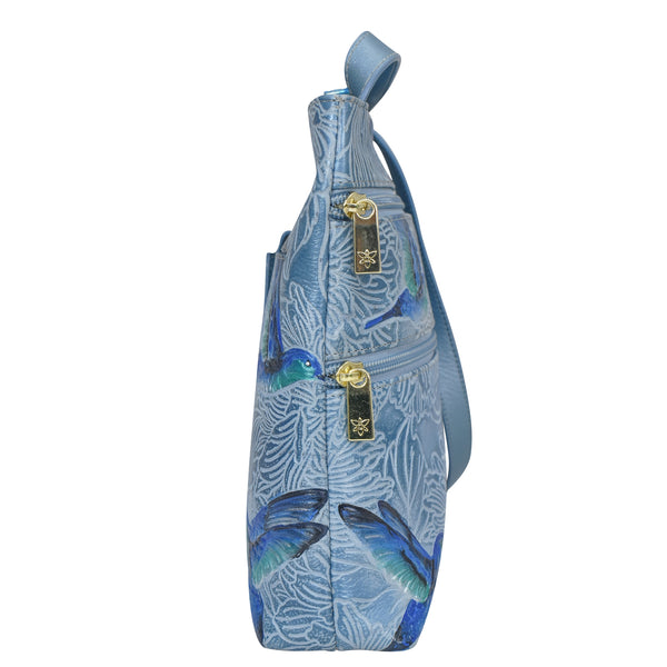 Anuschka Medium Crossbody With Double Zip Pockets - 447