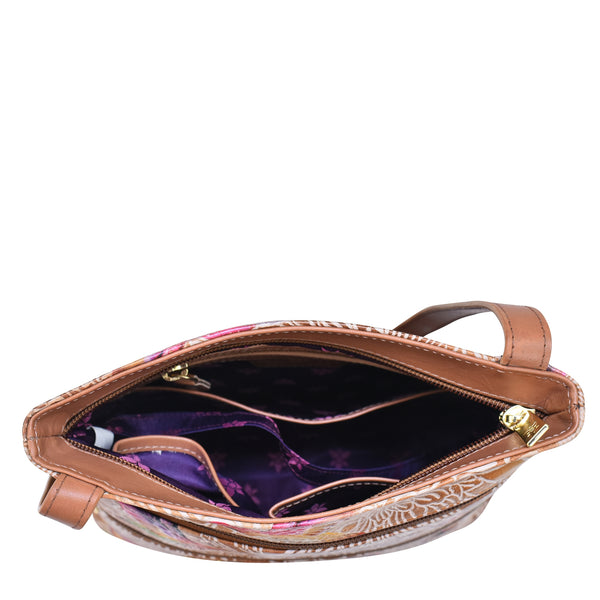 Anuschka Medium Crossbody With Double Zip Pockets - 447