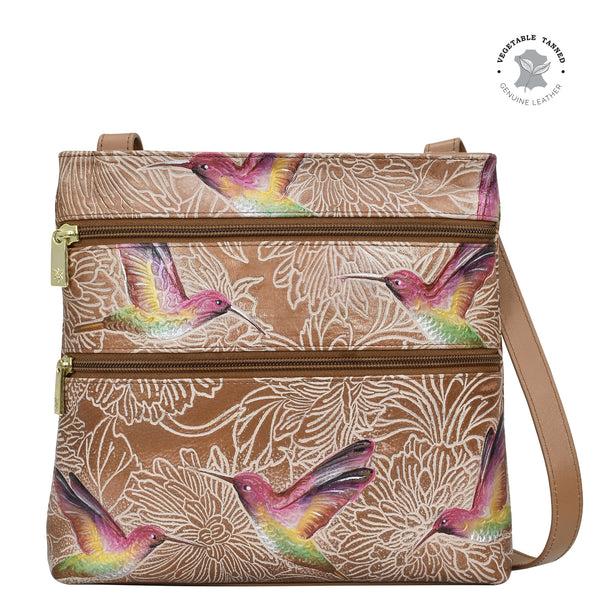 anuschka Medium Crossbody With Double Zip Pockets - 447