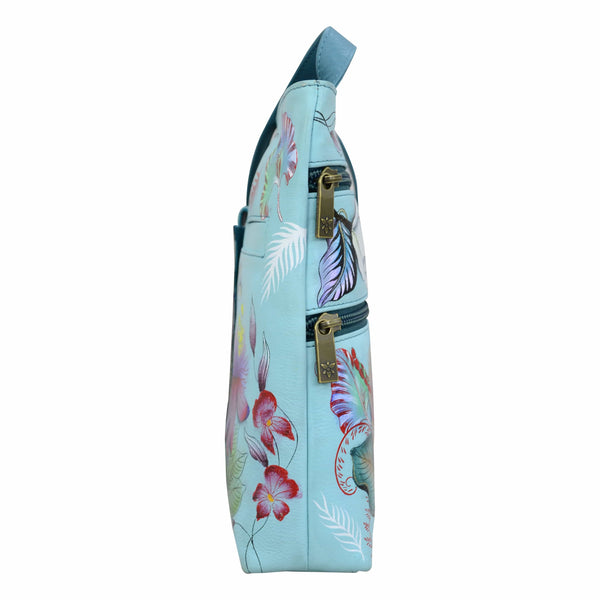 Anuschka Medium Crossbody With Double Zip Pockets - 447