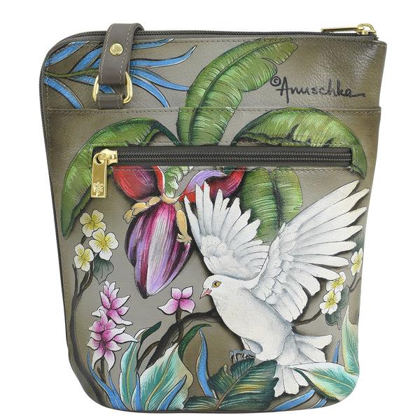 Anuschka Organizer Crossbody With Extended Side Zipper - 493