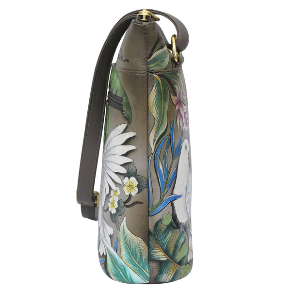 Anuschka Organizer Crossbody With Extended Side Zipper - 493