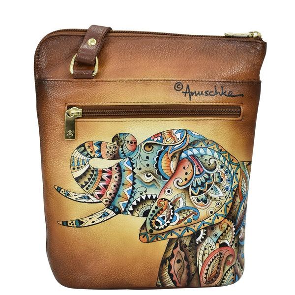 Anuschka Organizer Crossbody With Extended Side Zipper - 493