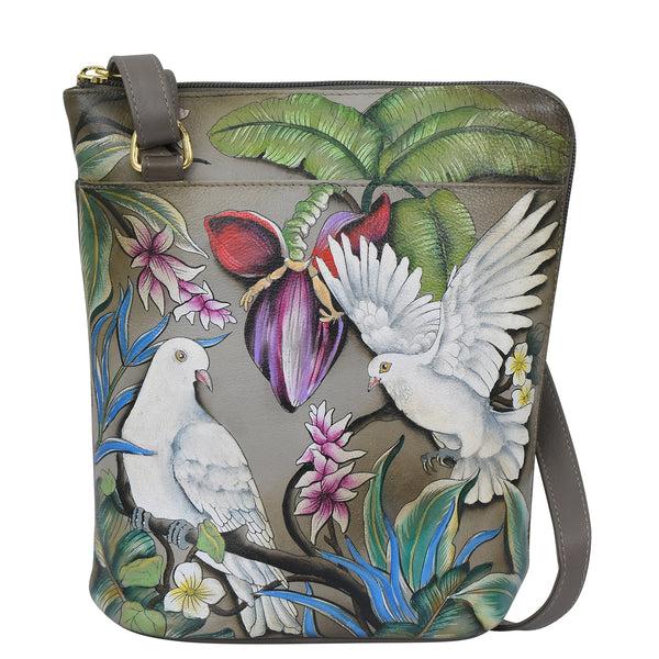 anuschka Organizer Crossbody With Extended Side Zipper - 493