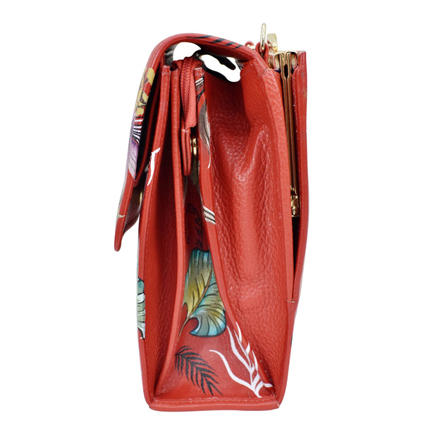 Anuschka Triple Compartment Crossbody Organizer - 412