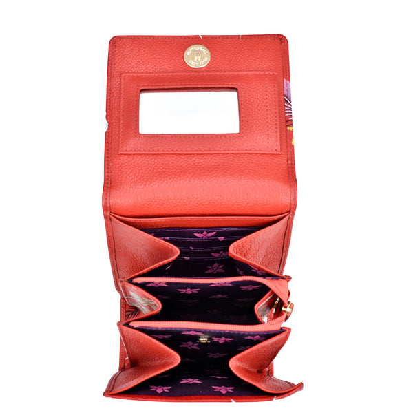 Anuschka Triple Compartment Crossbody Organizer - 412