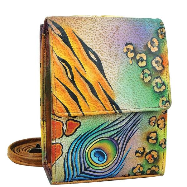 anuschka Triple Compartment Crossbody Organizer - 412