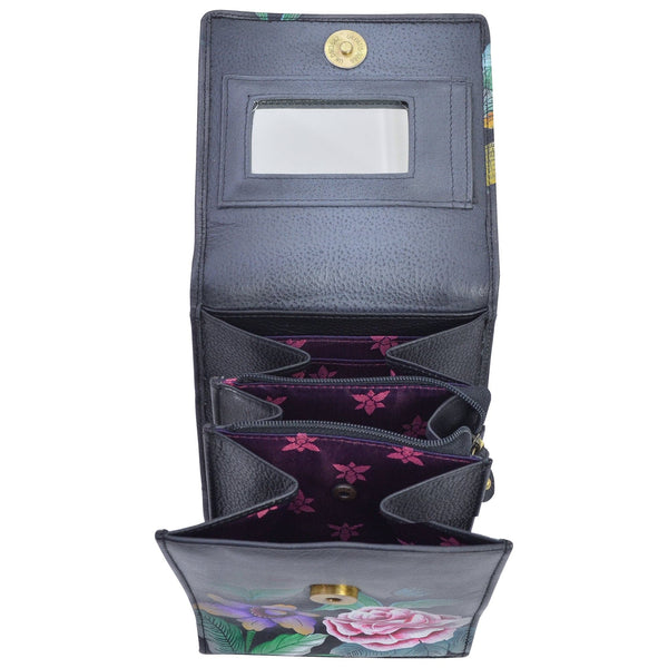 Anuschka Triple Compartment Crossbody Organizer - 412