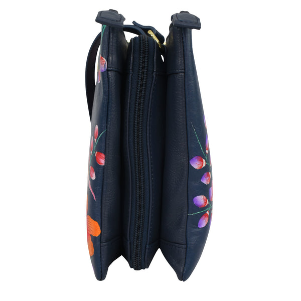 Anuschka Triple Compartment Organizer Crossbody - 7443