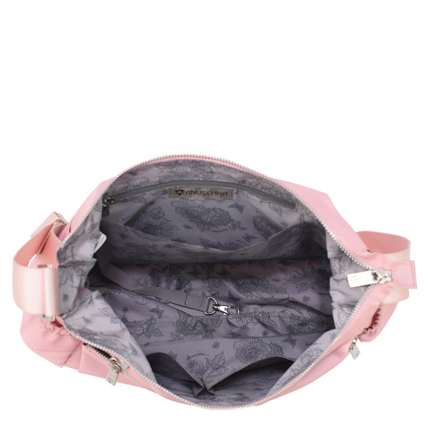 Anuschka Wanderlust Luxe Fabric Crossbody Hobo - 12030