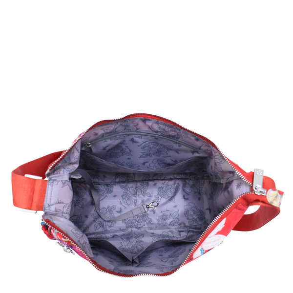 Anuschka Wanderlust Luxe Fabric Crossbody Hobo - 12030