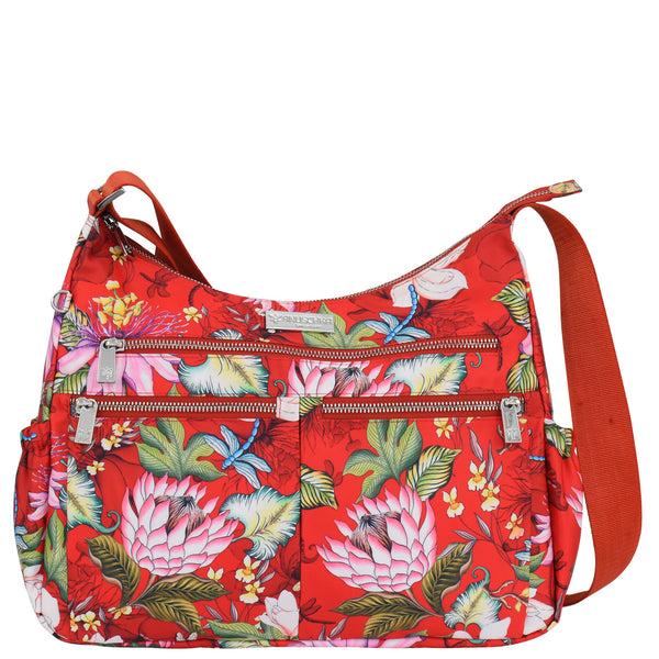 anuschka Wanderlust Luxe Fabric Crossbody Hobo - 12030