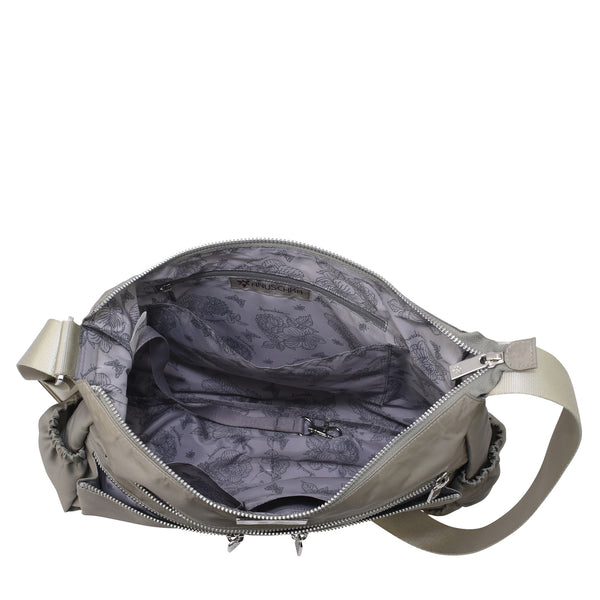 Anuschka Wanderlust Luxe Fabric Crossbody Hobo - 12030