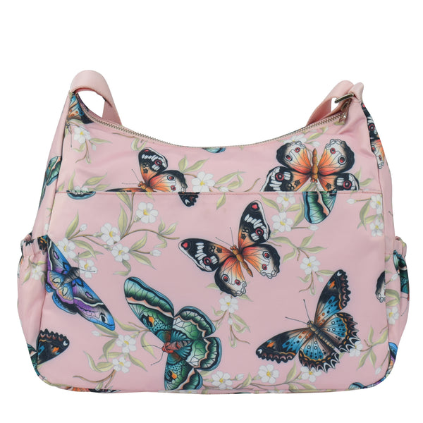 Anuschka Wanderlust Luxe Fabric Crossbody Hobo - 12030