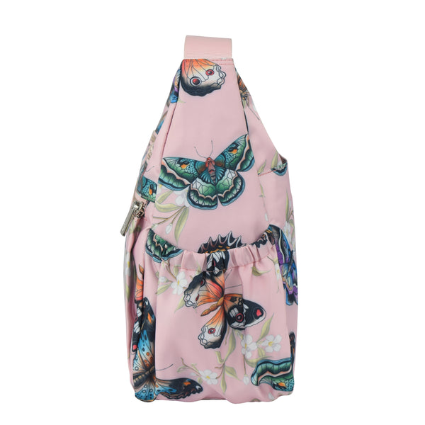 Anuschka Wanderlust Luxe Fabric Crossbody Hobo - 12030