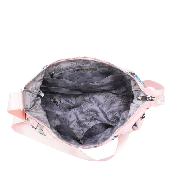 Anuschka Wanderlust Luxe Fabric Crossbody Hobo - 12030