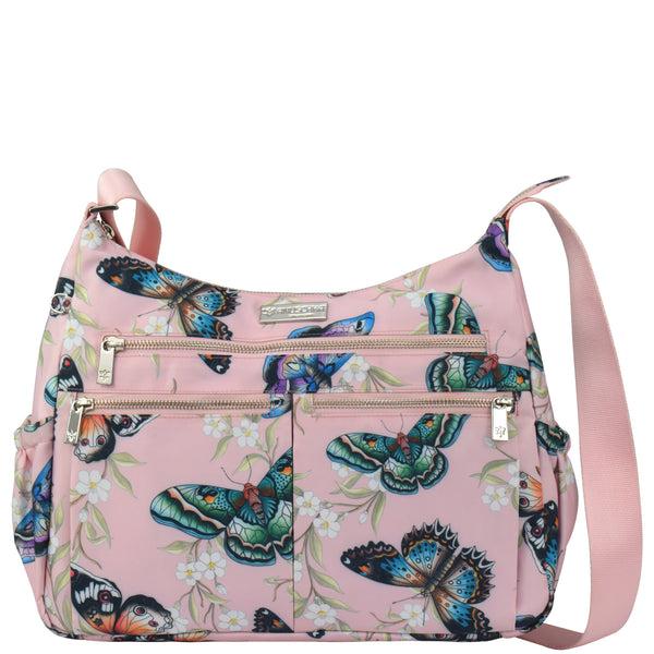 anuschka Wanderlust Luxe Fabric Crossbody Hobo - 12030