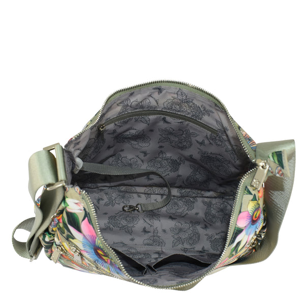 Anuschka Wanderlust Luxe Fabric Crossbody Hobo - 12030