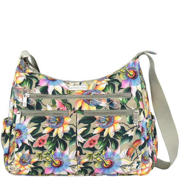 anuschka Wanderlust Luxe Fabric Crossbody Hobo - 12030