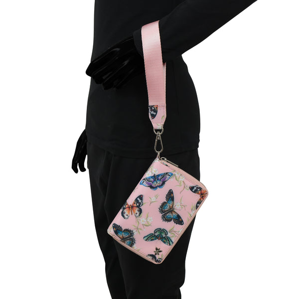 Anuschka Wanderlust Luxe Fabric Passport Organizer Wristlet - 13011