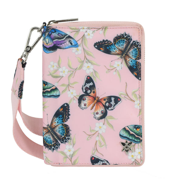 anuschka Wanderlust Luxe Fabric Passport Organizer Wristlet - 13011