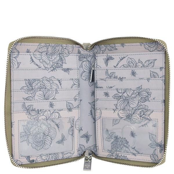 Anuschka Wanderlust Luxe Fabric Passport Organizer Wristlet - 13011