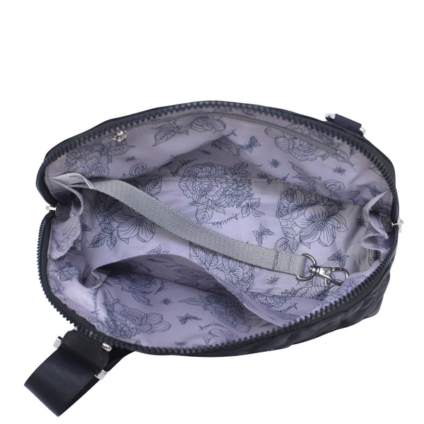 Anuschka Wanderlust Quilted Fabric Dome Crossbody - 16017