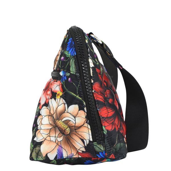 Anuschka Wanderlust Quilted Fabric Dome Crossbody - 16017