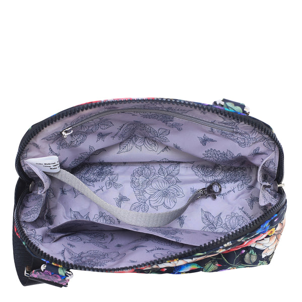 Anuschka Wanderlust Quilted Fabric Dome Crossbody - 16017