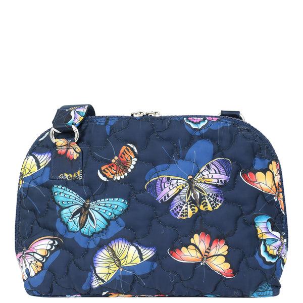 Anuschka Wanderlust Quilted Fabric Dome Crossbody - 16017