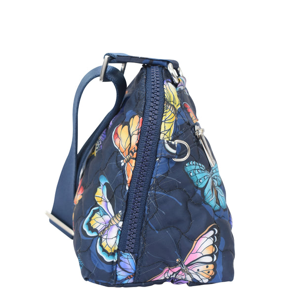 Anuschka Wanderlust Quilted Fabric Dome Crossbody - 16017