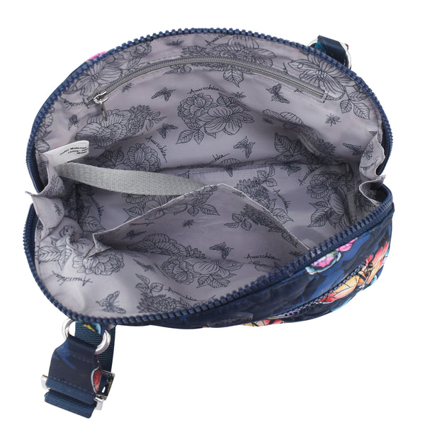 Anuschka Wanderlust Quilted Fabric Dome Crossbody - 16017