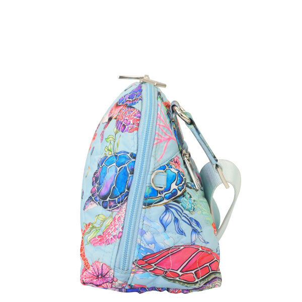 Anuschka Wanderlust Quilted Fabric Dome Crossbody - 16017