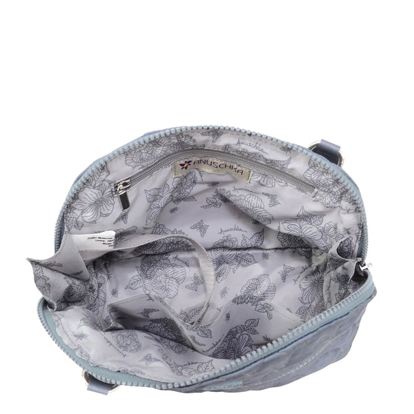 Anuschka Wanderlust Quilted Fabric Dome Crossbody - 16017