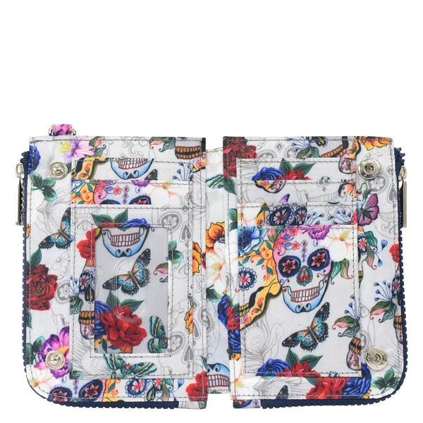 Anuschka Wanderlust Quilted Fabric Double Zip Wristlet - 18003