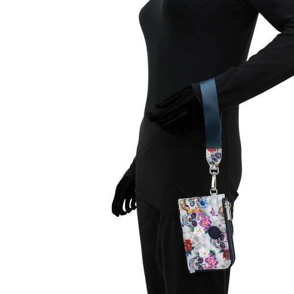 Anuschka Wanderlust Quilted Fabric Double Zip Wristlet - 18003