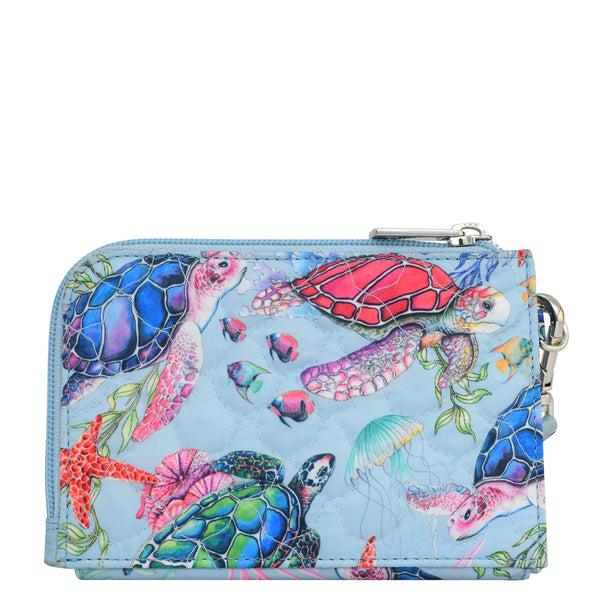 Anuschka Wanderlust Quilted Fabric Double Zip Wristlet - 18003