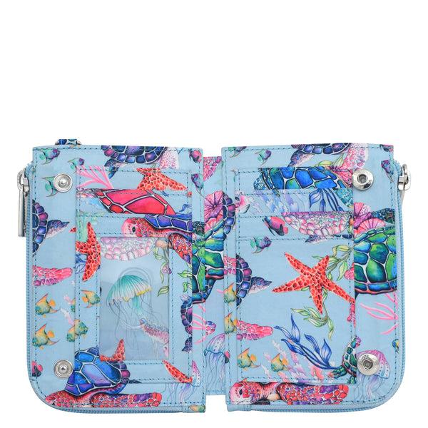 Anuschka Wanderlust Quilted Fabric Double Zip Wristlet - 18003