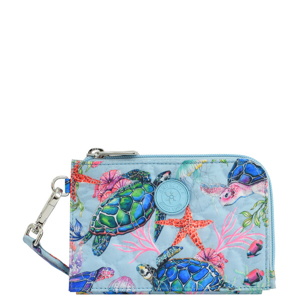 anuschka Wanderlust Quilted Fabric Double Zip Wristlet - 18003