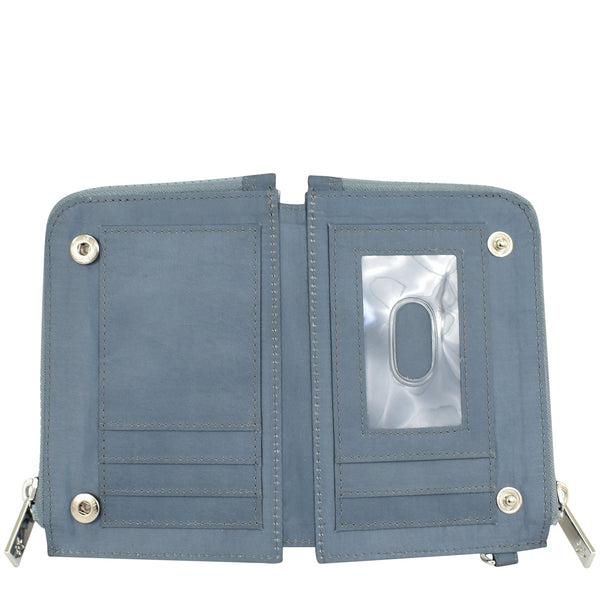 Anuschka Wanderlust Quilted Fabric Double Zip Wristlet - 18003