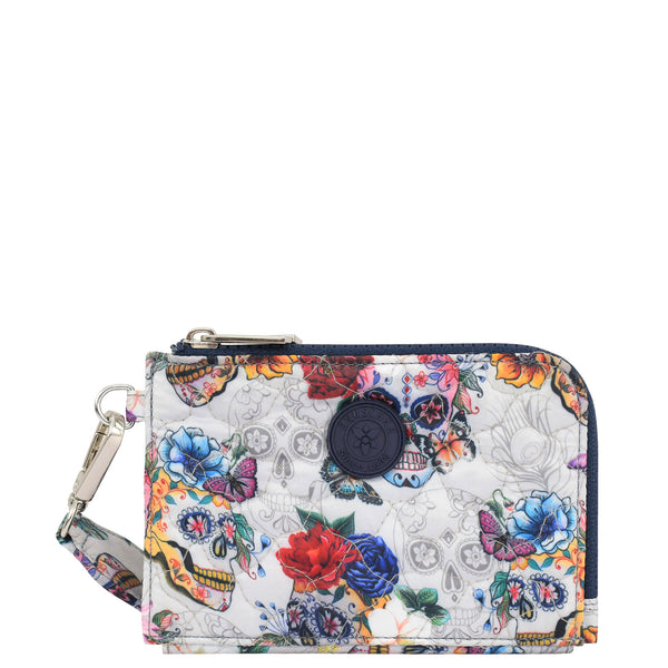 anuschka Wanderlust Quilted Fabric Double Zip Wristlet - 18003