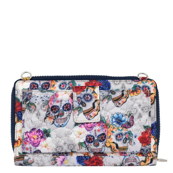 Anuschka Wanderlust Quilted Fabric Organizer Crossbody - 18004